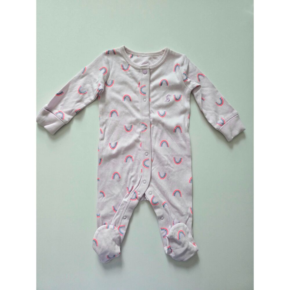 NWOT Joules Girl Rainbow Sleeper, 0/3 (Imperfection)